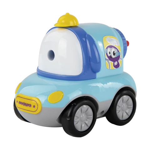 Точилка механическая ЮНЛАНДИЯ "Машина Юнландика", корпус голубой, 228479