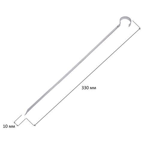 Мангал сборный размер 350х240х350 мм + 6 шампуров в плёнке длина 330 мм, в плёнке, 701724 - МСК «Форвард»