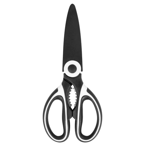 Ножницы кухонные DASWERK (ДАСВЕРК), 210 мм, с орехоколом, открывашкой, футляром для лезвий, 608904 - МСК «Форвард»