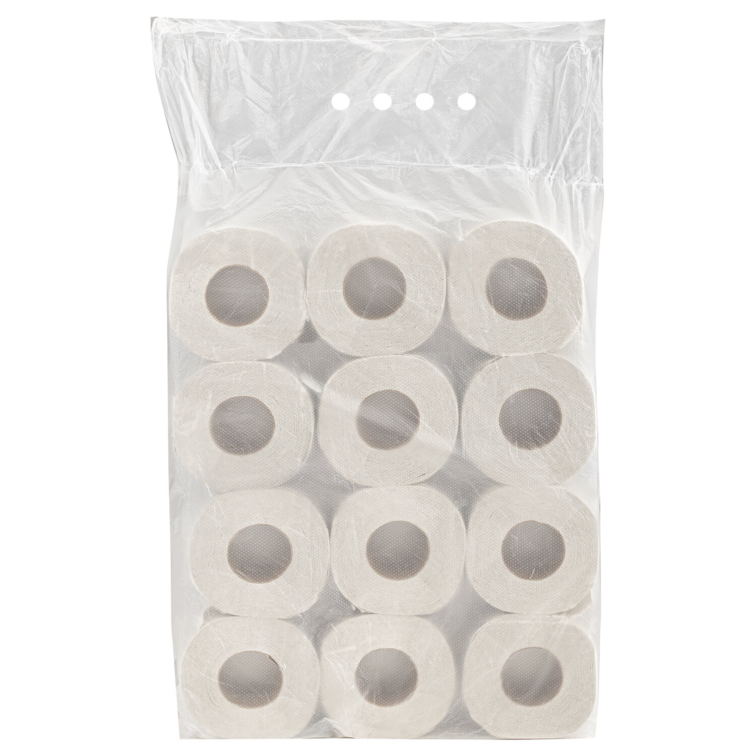 Бумага туалетная быт., спайка 12 шт., (12 рулонов х 44 м), СЕРАЯ, на втулке (эконом), М-28  128322