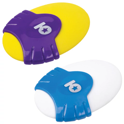 Ластик ЮНЛАНДИЯ "Морские камушки", 48х36х12мм, цвет ассорти, овальный, пластиковый держатель, 228727