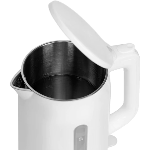 Чайник SCARLETT SC-EK21S31, 1,5 л, 2200 Вт, закрытый нагревательный элемент, двойные стенки, белый 457209 - МСК «Форвард»