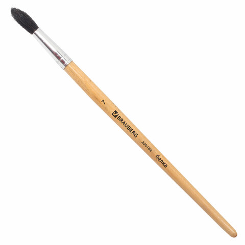 Кисть BRAUBERG белка, круглая, №7, 200184