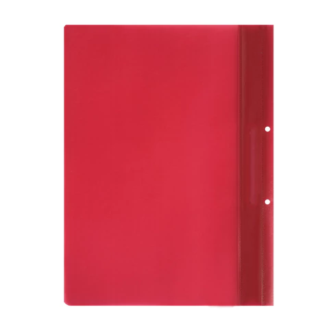 Скоросшиватель пластиковый с перфорацией STAFF, А4, 100/120 мкм, красный, 271718 - МСК «Форвард»