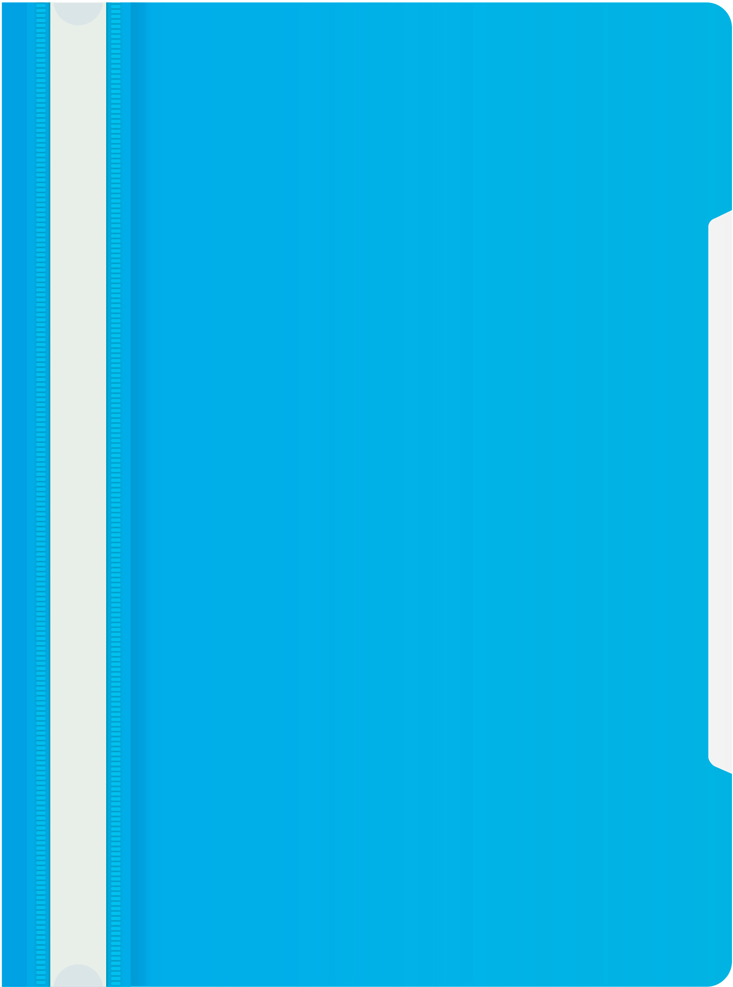 Скоросшиватель Бюрократ пластик PS20AZURE A4 прозрач.верх.лист голубой 0.12/0.16