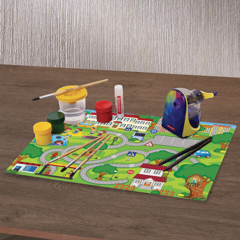Настольное покрытие BRAUBERG KIDS, А3+, пластик, 46x33 см, "Лабиринт", 273620 - МСК «Форвард»