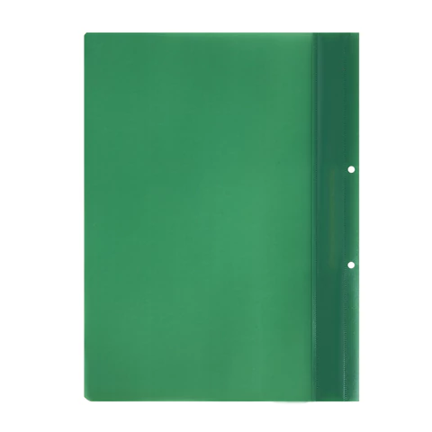 Скоросшиватель пластиковый с перфорацией STAFF, А4, 100/120 мкм, зеленый, 271717 - МСК «Форвард»