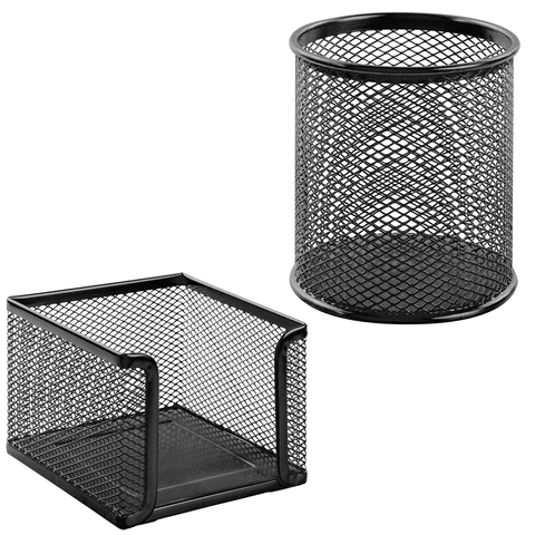 Настольный набор BRAUBERG "Germanium", 6 предметов, черный, металл, 237985 - МСК «Форвард»