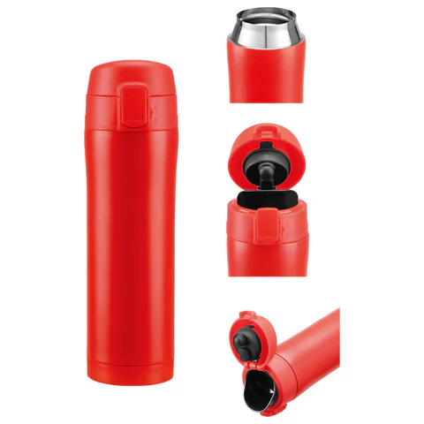 Термокружка 470 мл из нержавеющей стали SUS304, бургундский красный матовый, LAIMA, 608081 - МСК «Форвард»