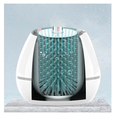 Ершик для унитаза силиконовый STANDART TYPE (овальный) напольный, с пинцетом, LAIMA, 608132 - МСК «Форвард»