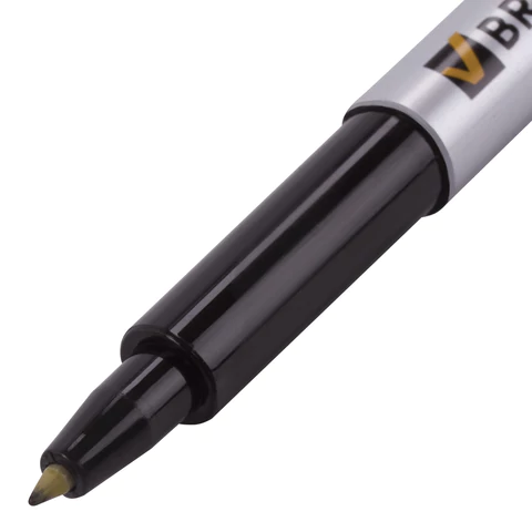 Маркер для CD и DVD BRAUBERG, ЧЕРНЫЙ, тонкий наконечник, 1 мм, 150418 - МСК «Форвард»