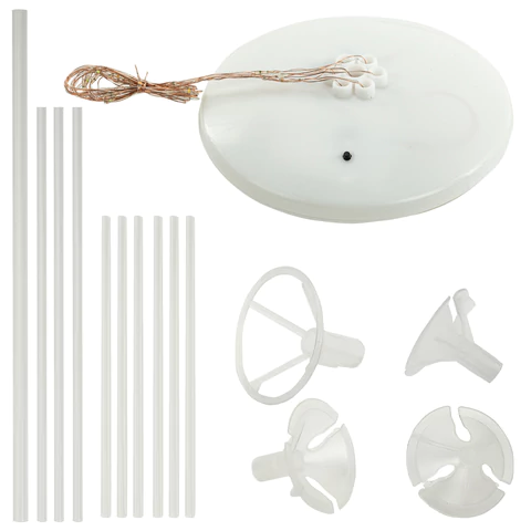 Подставка с LED для 7 воздушных шаров, высота 75 см, пластик, BRAUBERG KIDS, 591908 - МСК «Форвард»