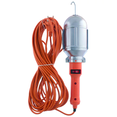 Светильник фонарь переноска СТАРТ, ударопрочный, провод 15 м, от сети, цоколь E27, CLB 101-15M, 14067 238259 - МСК «Форвард»