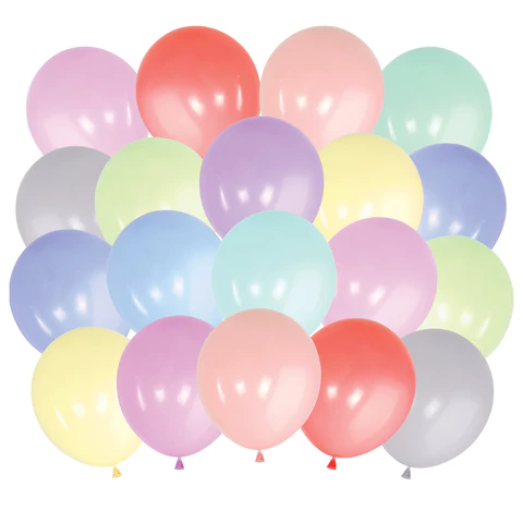 Шары воздушные 30 см, 100 штук, "МАКАРУНС", ассорти, BRAUBERG KIDS, 591879 - МСК «Форвард»