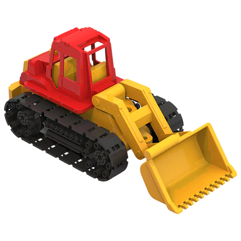 Трактор игрушечный гусеничный, с грейдером, "Байкал", пластиковый, 35,5x16x16 см, НОРДПЛАСТ, 138 666502 - МСК «Форвард»