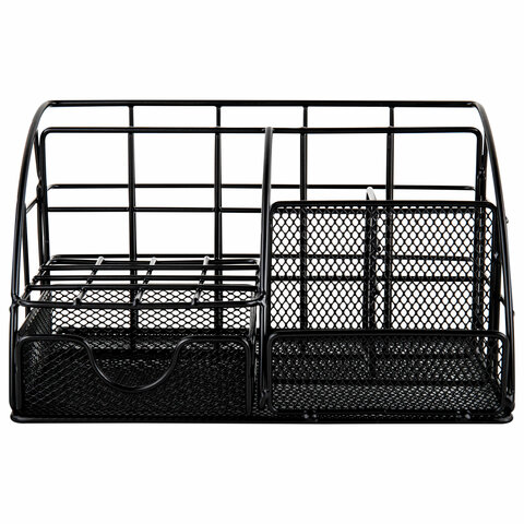 Органайзер для косметики и мелочей металлический 5 секций, MONTE VITA, 140х220х127 мм, чёрный, 272478 - МСК «Форвард»