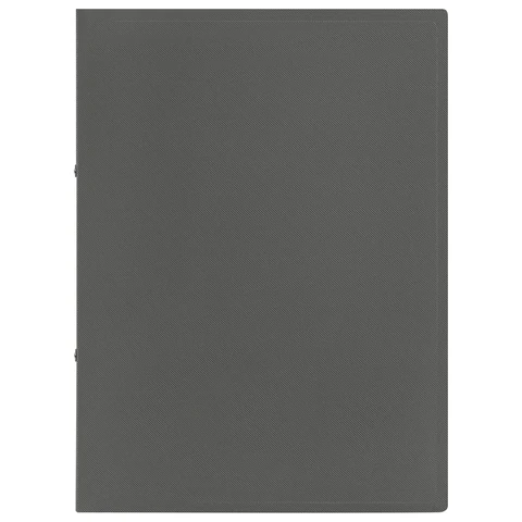 Папка на 2 кольцах А4 BRAUBERG PIXEL, 25 мм, серая, до 170 листов, 0,5 мм, 273034 - МСК «Форвард»