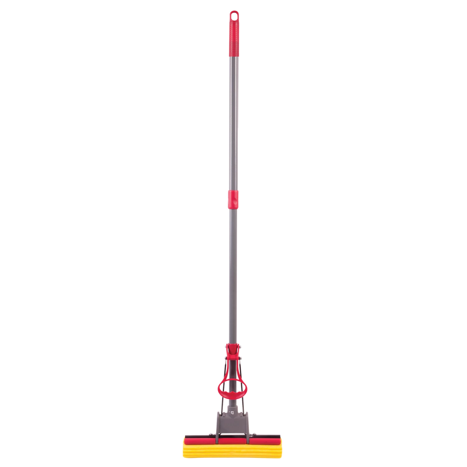 Швабра самоотжимная, роликовый отжим, насадка PVA 27см, телескоп. черенок 70-125см, LAIMA, 603596
