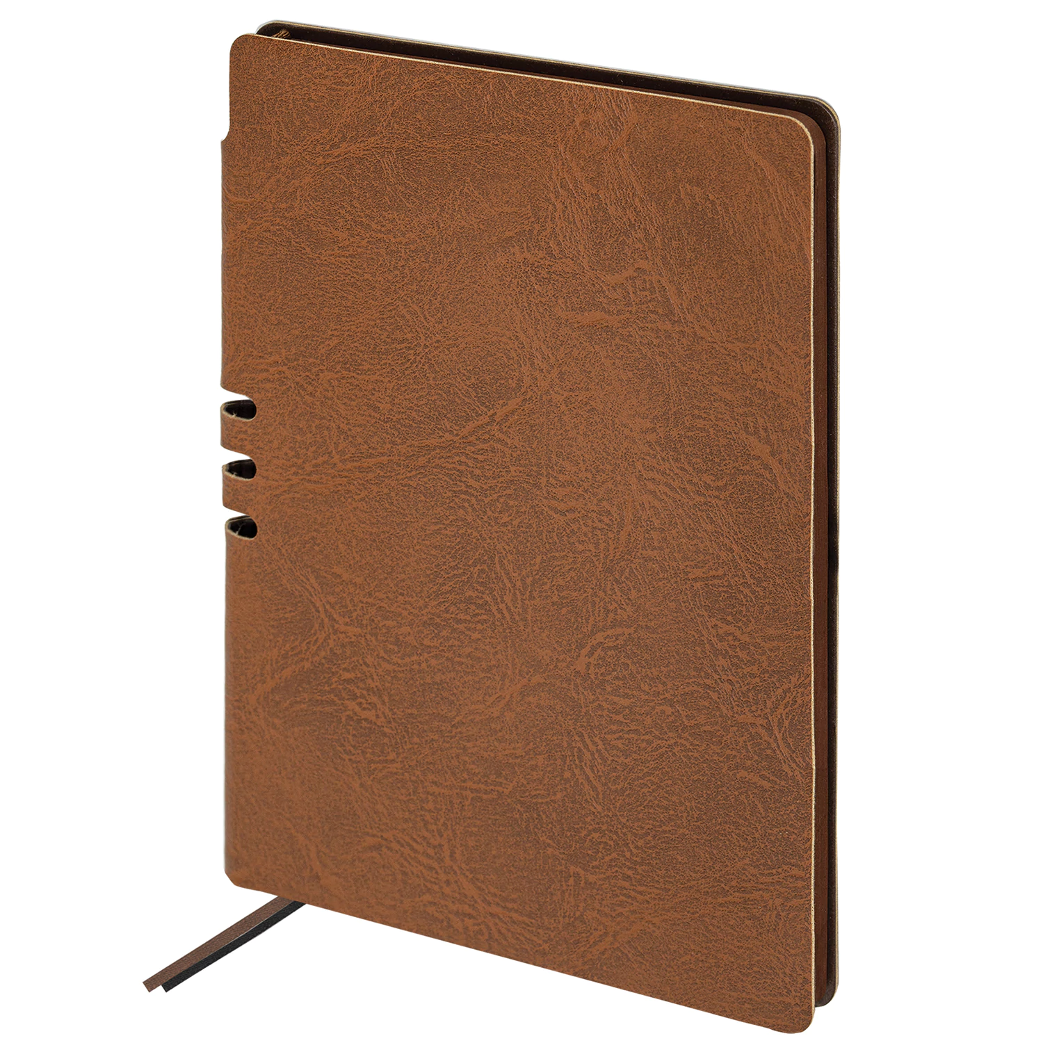 Блокнот А5 140х200мм BRAUBERG NEBRASKA под кожу, 80л, линия, коричневый, 113412