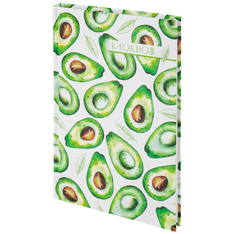 Блокнот А5 134х206мм, 80л, твердый, клетка, STAFF, Авокадо, 111598