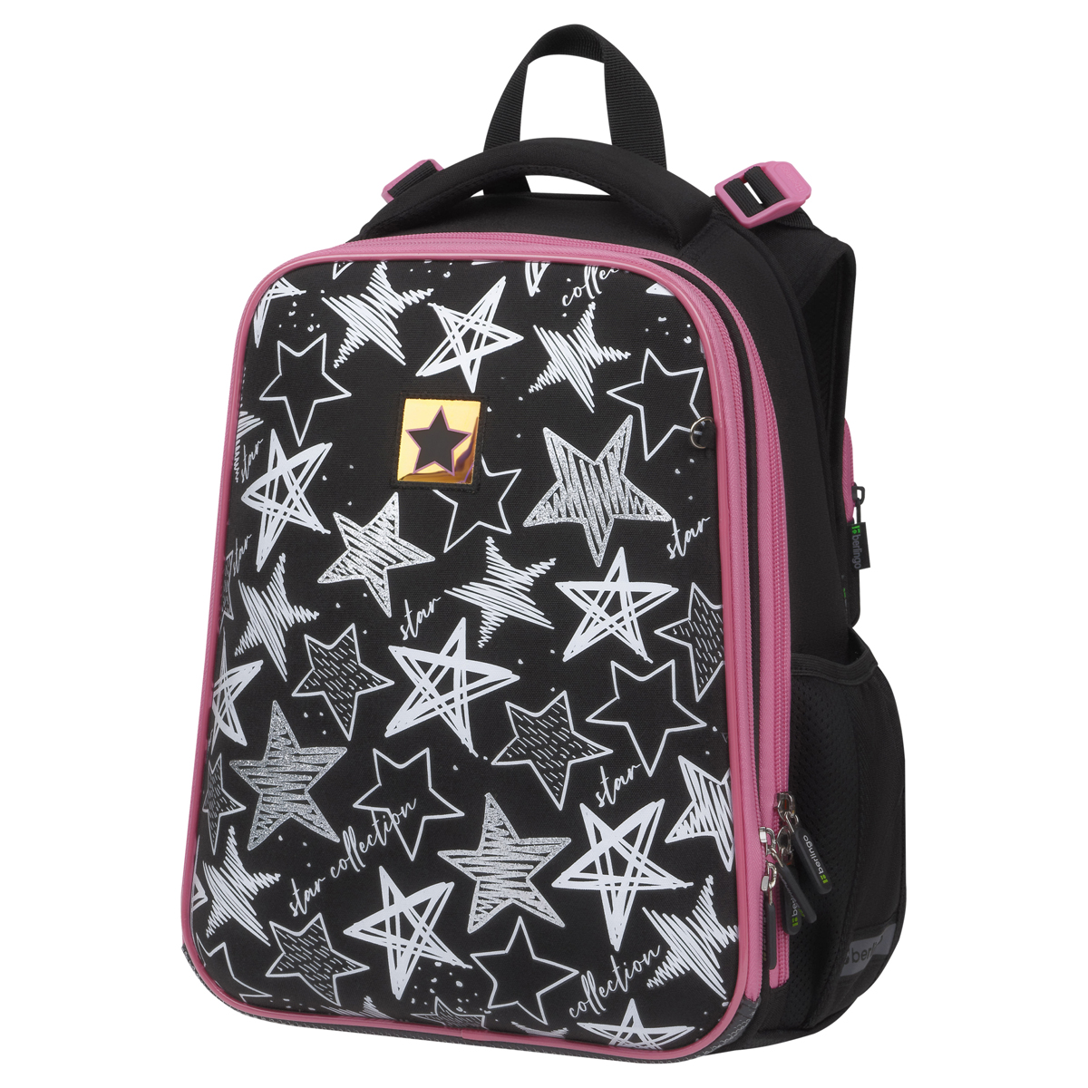 Ранец Berlingo Expert "Glossy stars" 37*28*16см, 2 отделения, 2 кармана, анатомическая спинка RU-EX-1002 366256