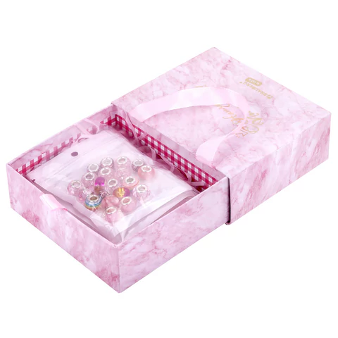 Набор для создания бижутерии и украшений 66 элементов Розовый сапфир, BRAUBERG KIDS, 665290 - МСК «Форвард»