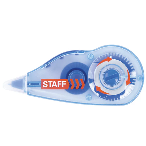 Корректирующая лента STAFF PROFIT, 5 мм х 6 м, механизм перемотки, корпус голубой, блистер, европодвес, 271254 - МСК «Форвард»