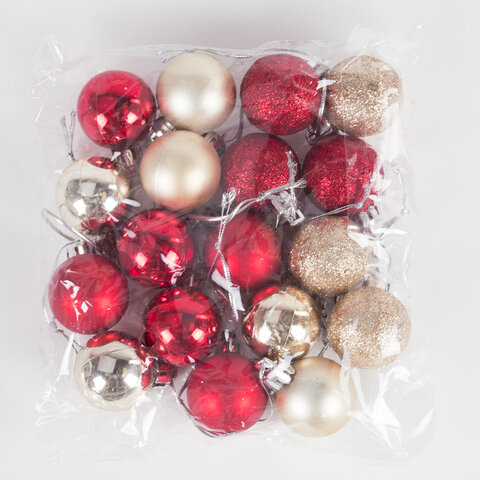 Ель искусственная декоративная, 50 см, зеленая, с гирляндой и игрушками, ЗОЛОТАЯ СКАЗКА, 591316 - МСК «Форвард»