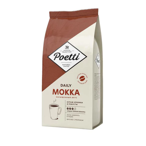 Кофе в зернах Poetti "Mokka" 1 кг, 18101 622727