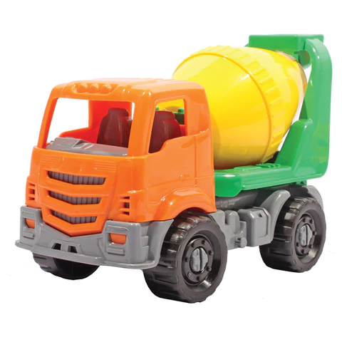 Машина-бетоновоз пластиковая "Ярослав", 16 см, КОМПЛЕКТ 10шт без механизмов, РК, И-5191 666312