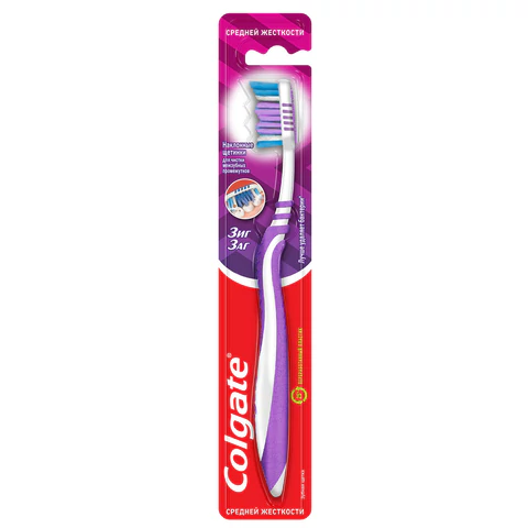 Зубная щетка COLGATE "Зиг заг", средней жесткости, 7610196003544 609064 - МСК «Форвард»