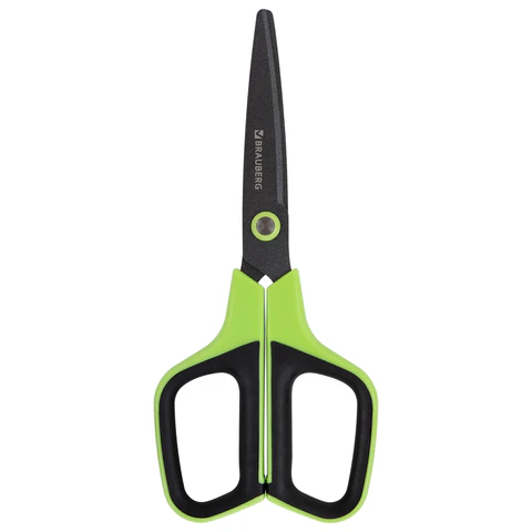 Ножницы BRAUBERG "JET Special", салатовые, 175 мм, 3-сторонняя заточка, тефлоновое покрытие, 238851 - МСК «Форвард»