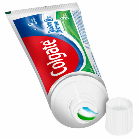Зубная паста 100 мл COLGATE "Натуральная мята", тройное действие, с фторидом, 7891024128992 609056 - МСК «Форвард»