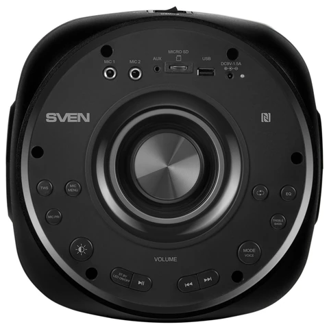 Колонка портативная SVEN PS-770, 100 Вт, TWS, Bluetooth, FM, USB, microSD, LED-дисп, черный, SV-021719 514318 под заказ 8 дней - МСК «Форвард»