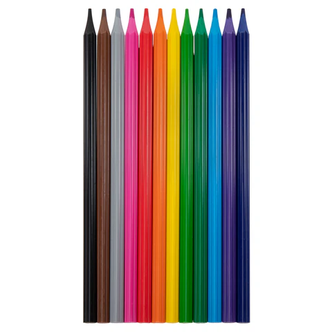 Карандаши цветные FUNSTER (ФАНСТЕР), 12 цветов, фигурный корпус в форме цветочка, 182069 - МСК «Форвард»