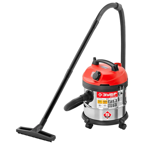 Пылесос хозяйственный ЗУБР ПУ-20-1400, 1400 Вт, сухая/влажная уборка, сила всасывания 300 Вт, бак 20 л, ПУ-20-1400 М3 456962