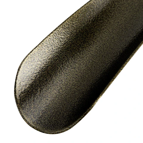 Ложка (рожок) для обуви с ушком МЕТАЛЛИЧЕСКАЯ 15 см, антик БРОНЗА, SHEGRA (ШЕГРА), LUXE, 702513 - МСК «Форвард»