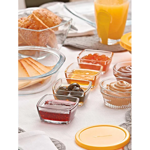 Соусник квадратный, 66 мм, КОМПЛЕКТ 6 штук, стекло, PASABAHCE "ТОКИО", фирменная подарочная упаковка, 53682 700587 - МСК «Форвард»