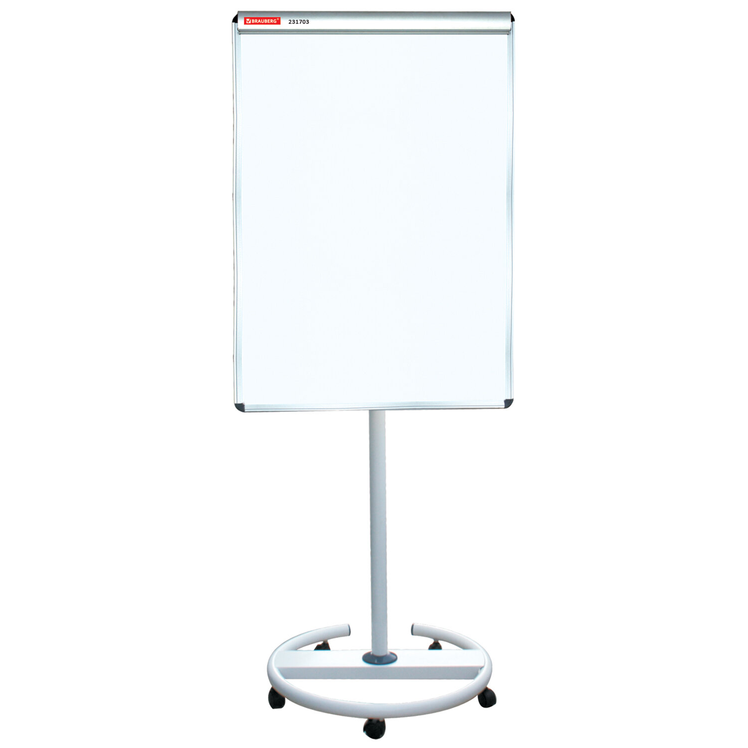 Доска-флипчарт магнитно-маркерная 70х100см, передвижная, ГАРАНТИЯ 10 ЛЕТ, BRAUBERG, 231703