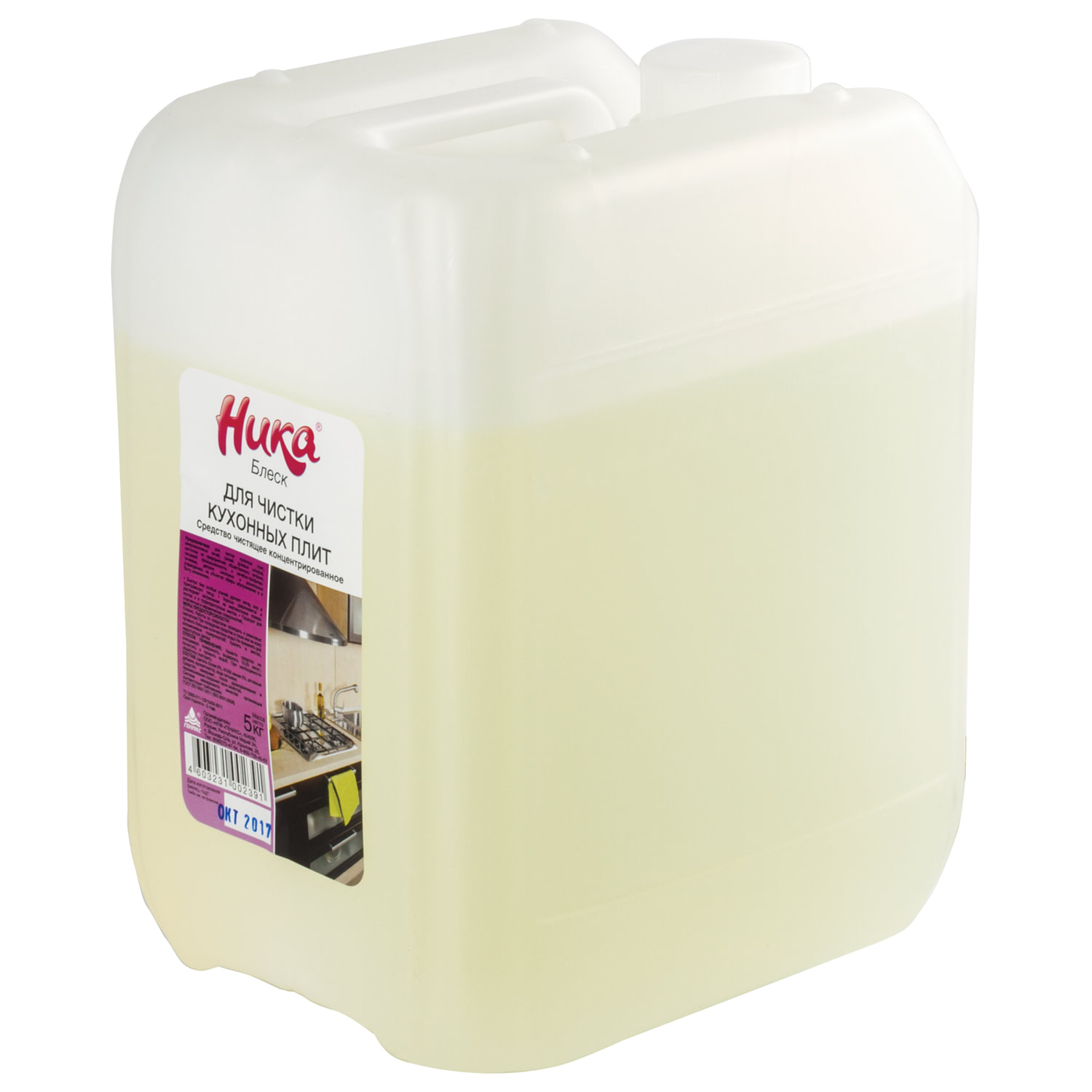 Средство для чистки плит, духовок, грилей от жира/нагара 5кг НИКА "Блеск", концентрат, 604495