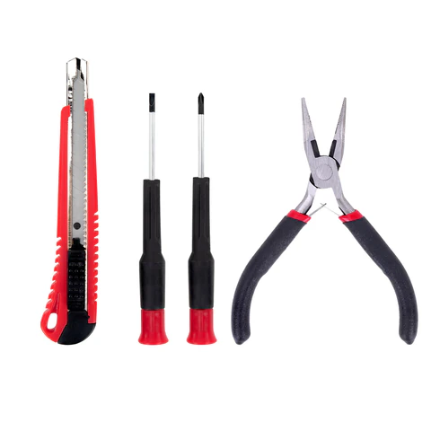 Набор инструментов столярно-слесарный, 12 предметов, блистер, ГРАНДМАСТЕР, 671330 - МСК «Форвард»