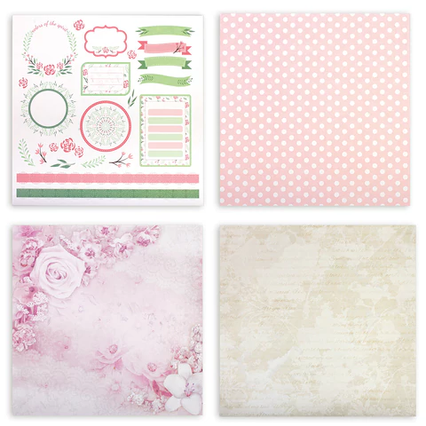 Бумага для скрапбукинга 30х30 см "Нежность природы", двусторонняя, 12 листов, 12 дизайнов, 180 г/м2, ОСТРОВ СОКРОВИЩ, 662771 - МСК «Форвард»