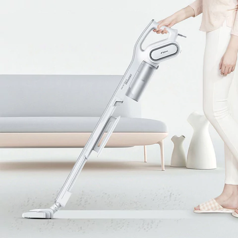 Пылесос вертикальный XIAOMI DEERMA DX700, 2 в 1, потребляемая мощность 600 Вт, контейнер 0,8 л, белый 456253 - МСК «Форвард»