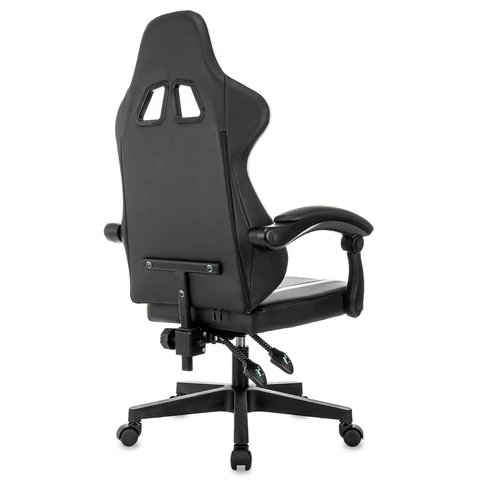 Кресло компьютерное BRABIX "Shooter GM-123", 2 подушки, экокожа, черное/белое, 533191 минпромторг - МСК «Форвард»