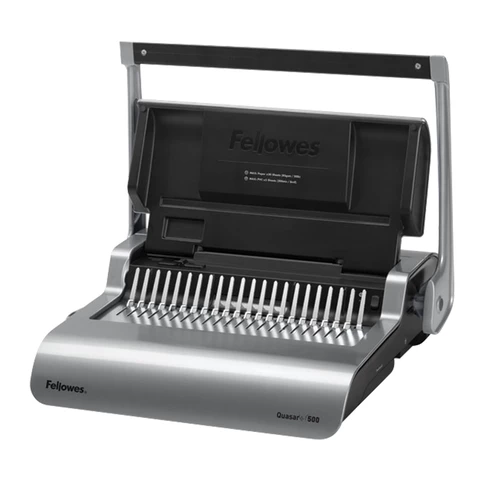 Переплетная машина для пластиковой пружины FELLOWES "QUASAR+", пробивает до 25 л., сшивает до 500 л., FS-56277 530883 