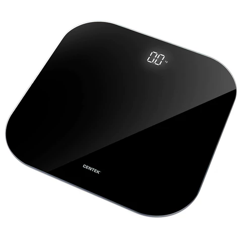 Весы напольные CENTEK CT-2440, электронные, вес до 180 кг, квадрат, стекло, черные 457577 - МСК «Форвард»