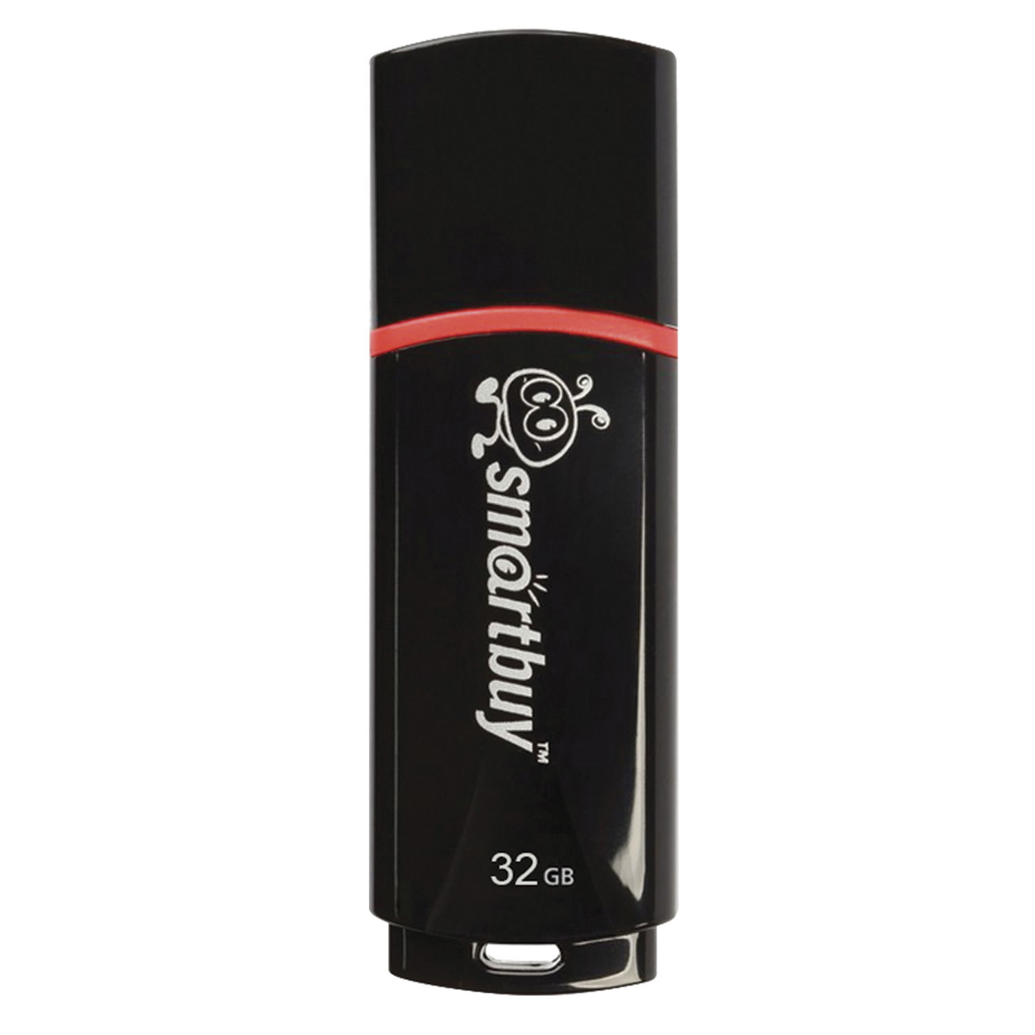 Флеш-диск 32GB SMARTBUY Crown USB 2.0, черный, SB32GBCRW-K 512184
