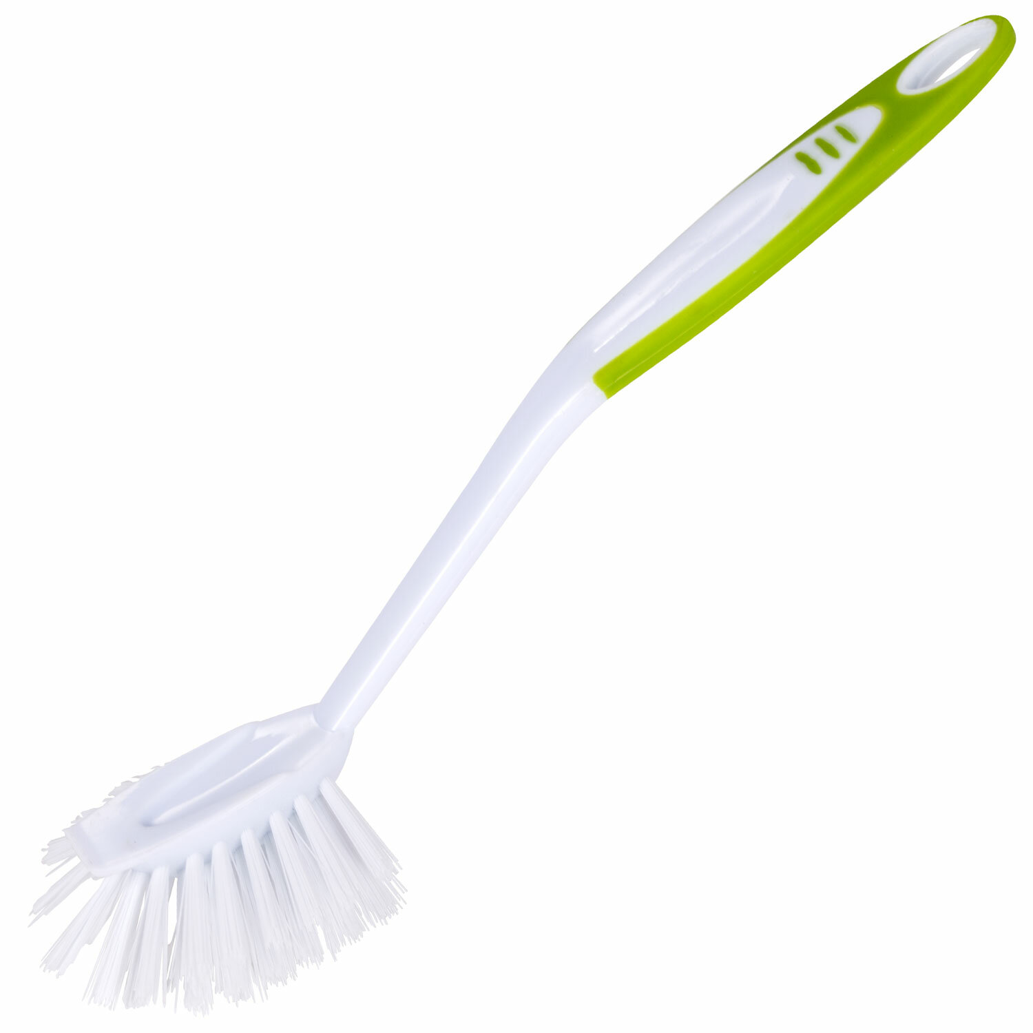 Щетка для мытья посуды ЛЮБАША, 25см, пластик, ручка с ПВХ покрытием, 603631