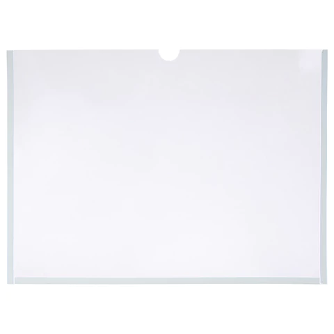 Карманы информационные самоклеящиеся, А4, горизонтальные, КОМПЛЕКТ 10 шт., ПЭТ, 0,3 мм, STAFF, 291281 - МСК «Форвард»