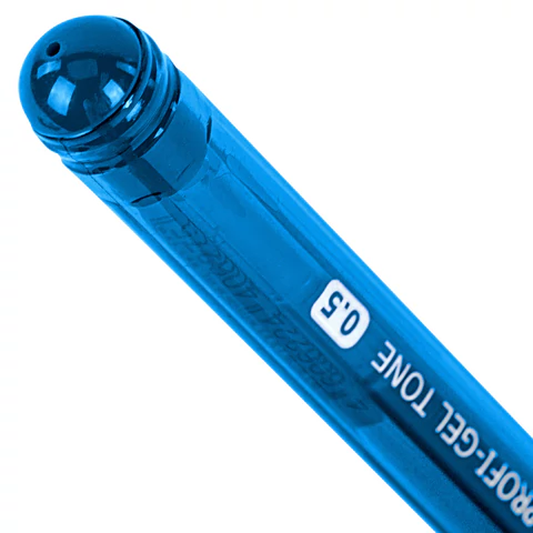 Ручка гелевая BRAUBERG "Profi-Gel TONE", СИНЯЯ, линия письма 0,4 мм, стандартный наконечник 0,5 мм, тонированный корпус, 144128 - МСК «Форвард»